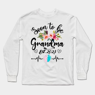 Soon To Be Grandma Est 2023 Long Sleeve T-Shirt